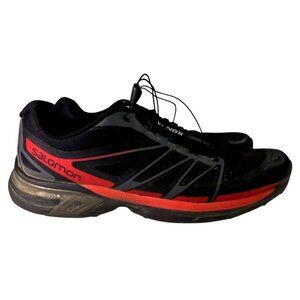 Salomon Wings Pro 2 Trail Running Shoes Men Size 13 Black S9 Red